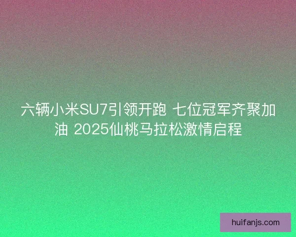 六辆小米SU7引领开跑 七位冠军齐聚加油 2025仙桃马拉松激情启程 六辆小米SU7引领开跑 七位冠军齐聚加油 2025仙桃马拉松激情启程